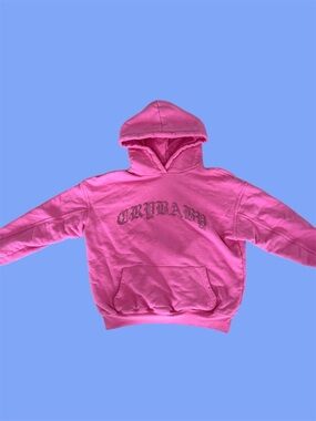 Crybaby - hot pink studded hoodie